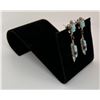 Image 2 : Zuni Sterling Silver Turquoise Earrings