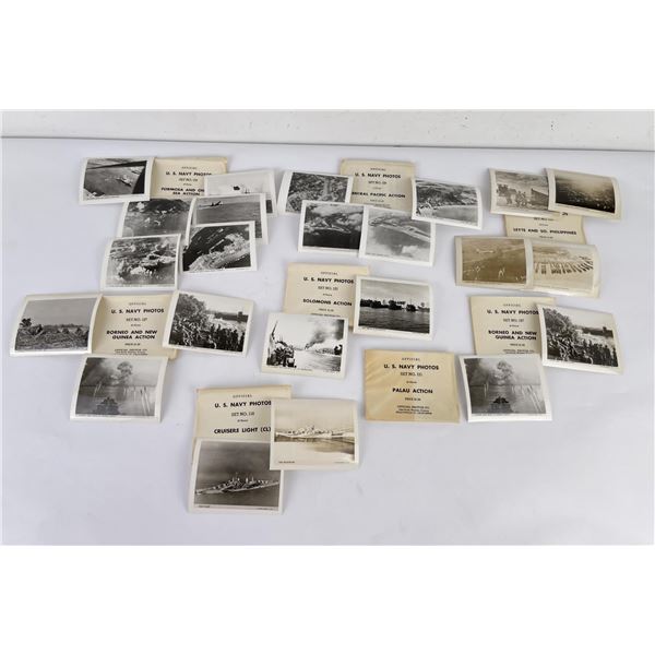 WW2 Lot of 8 Packets of US Navy Photographs