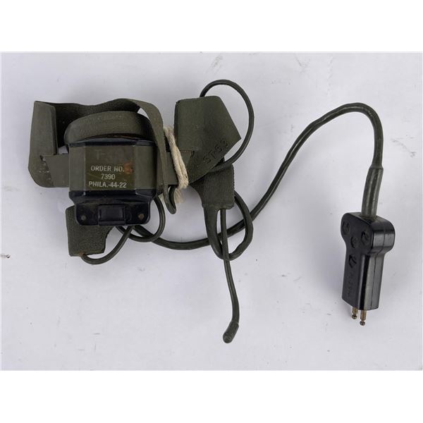 WW2 1944 US Tankers Aviation Lip Microphone