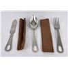 Image 1 : WW2 Knife Fork Spoon Mess Kit Set