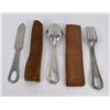 Image 2 : WW2 Knife Fork Spoon Mess Kit Set