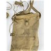 Image 2 : WW2 US Army Training Gas Masks Bags M1A1 Airborne