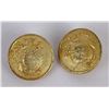 Image 1 : WW1 Original US Marine Corps Gilt Collar Discs