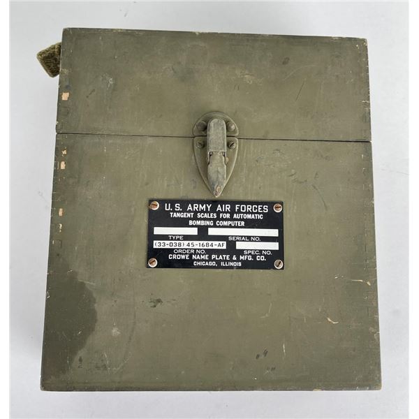 US Army Air Forces Norden Bomb Site Tangent Scales