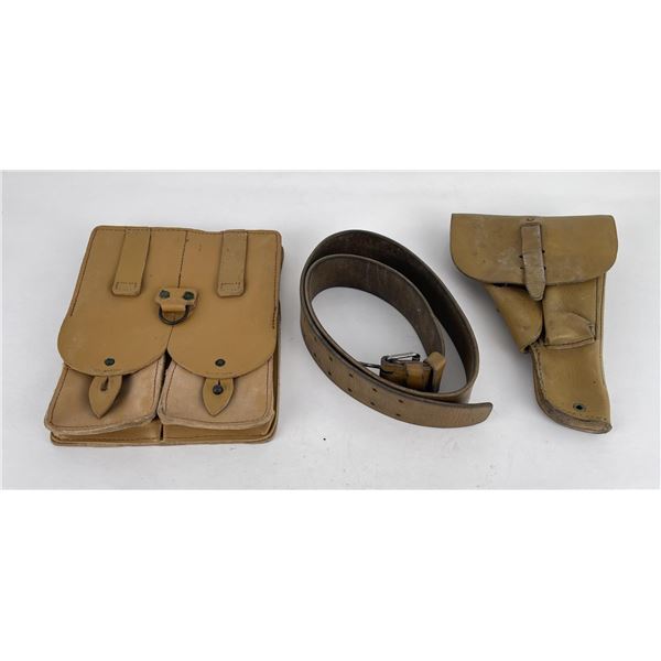 French Indo China Belt Pistol Holster Ammo Pouch