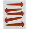 Image 1 : Vietnam War Set of 5 Shelter Half Tent Pegs
