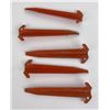 Image 2 : Vietnam War Set of 5 Shelter Half Tent Pegs