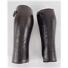 Image 3 : WW1 Officers Black Leather Puttees