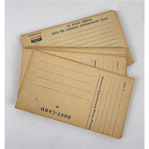 Lot of WW1 YMCA Soldiers Post Cards