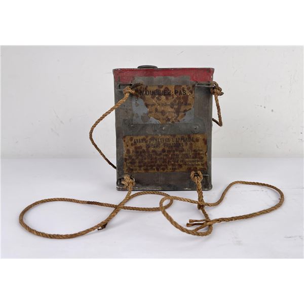WW1 French Army Gas Mask Canister