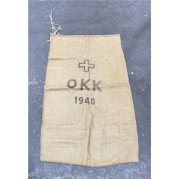 1940 German Red Cross Hemp Supply Bag