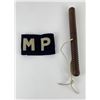 Image 1 : WW2 Military Police Baton Sap and Patch