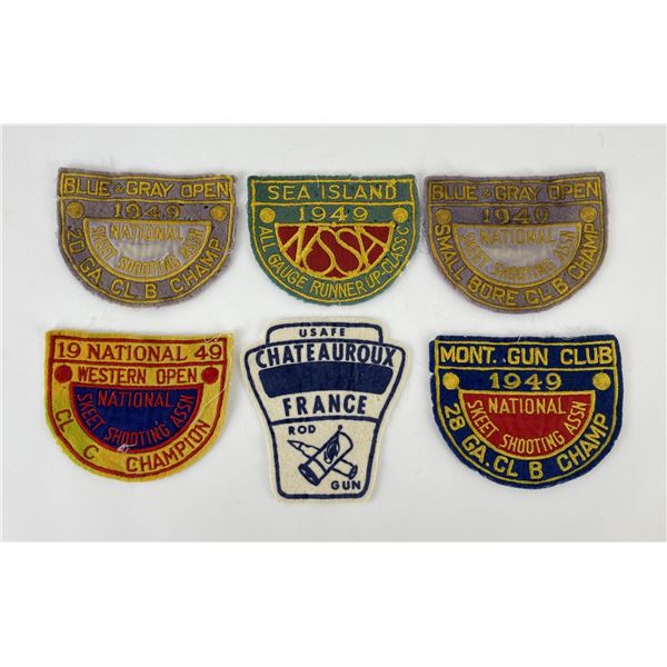 Collection of National Skeet Shooting Patches