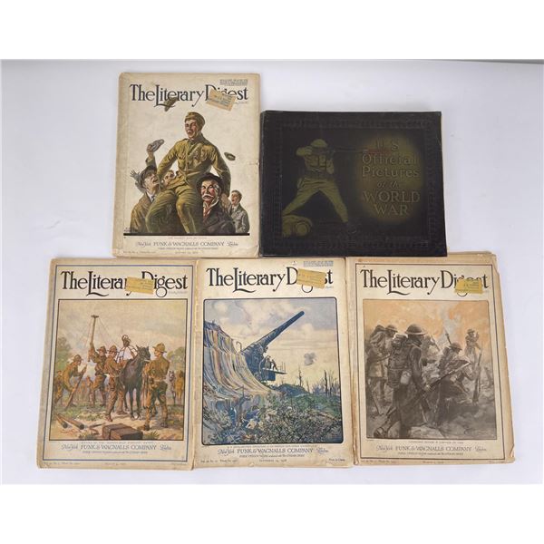 Group of WW1 Literature Official Pictures