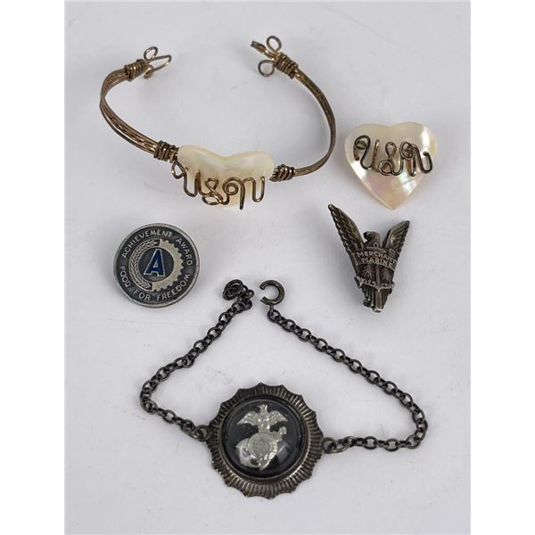 WW2 US Military Sweetheart Jewelry