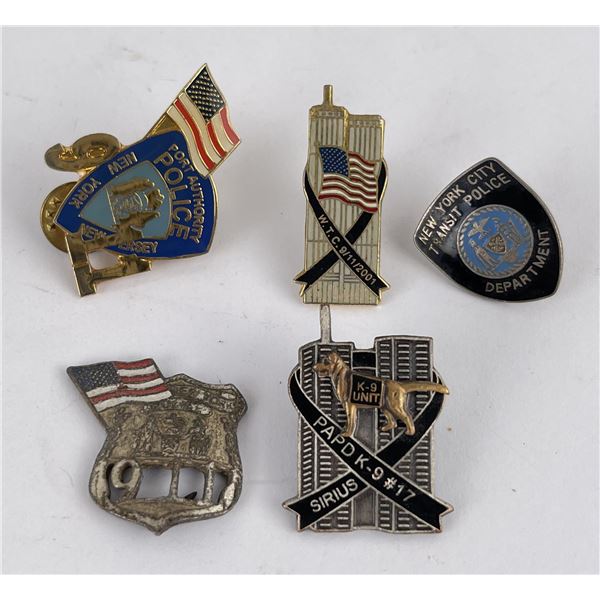 Collection of New York Police Pins
