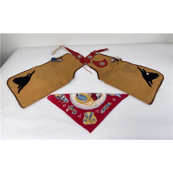 1950s Kids Western Handkerchief & Chaps