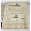 Image 3 : WW1 US Army Sgt Commission and Discharge Paperwork