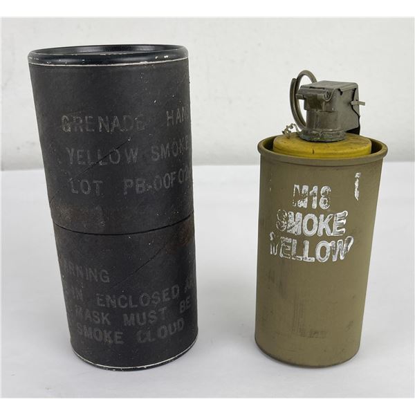 Vietnam War Yellow M18 Smoke Grenade