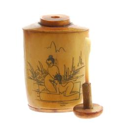 Kamasutra Chinese Bone Snuff Bottle (ANT-375)