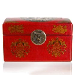 Chinese Bone/Bamboo Mahjong Set In Leather Box (CLB-124)