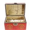 Image 4 : Chinese Bone/Bamboo Mahjong Set In Leather Box (CLB-124)