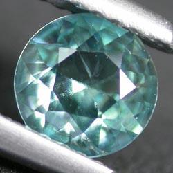 1ct RARE  Fabulous  Sea Foam Blue Zircon Unheated VVS RETAIL $1100 (GEM-3979)