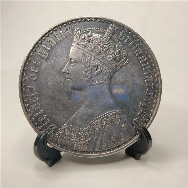 1847 Victoria Gothic Undecimo Silver Crown EF/GEF