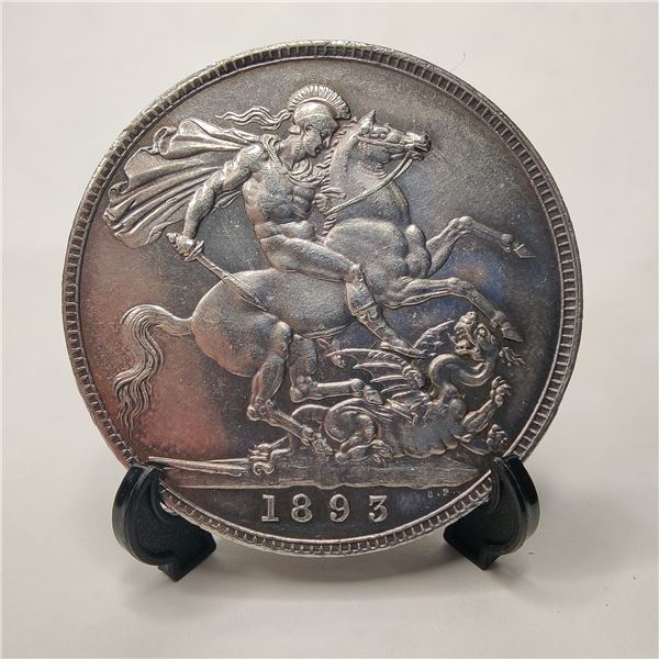 1893 Victoria Old/Veiled Head Crown UNC