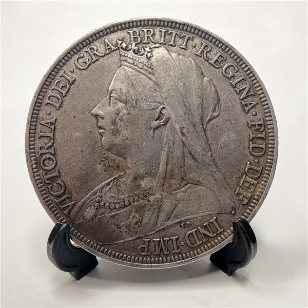 1897 Victoria Old/Veiled Head Crown GVF
