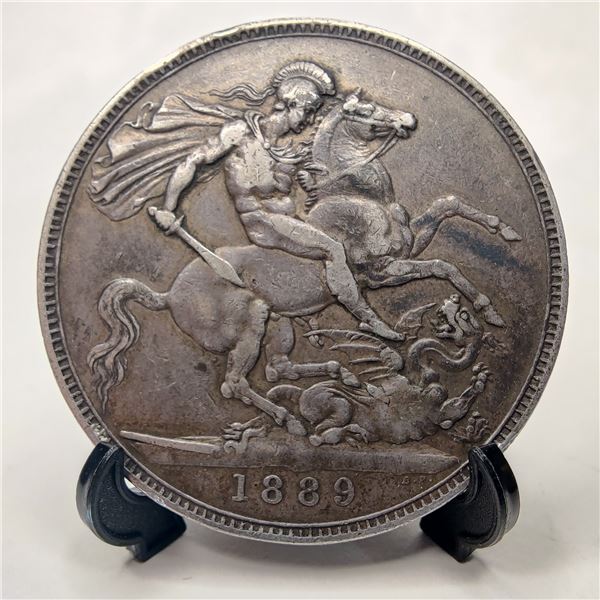 1889 Victoria Crown (Jubilee Head) VF