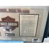 Image 2 : HARLEY DAVIDSON LARGE FRAMED LIVE TO RIDE, RIDE TO LIVE PRINT, WITH COFFEE TABLE BOOK