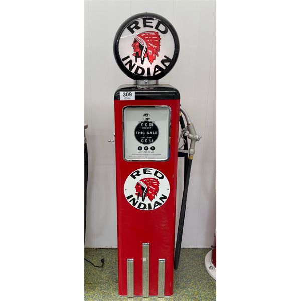 RED INDIAN GAS PUMP
