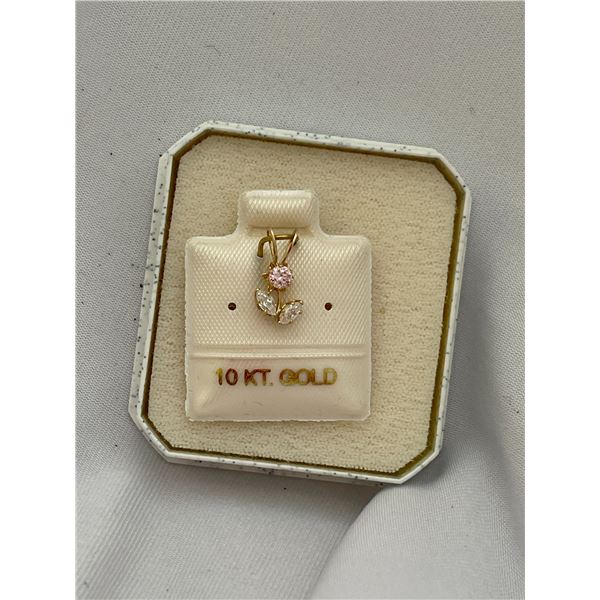 10kt gold cubic zirconia