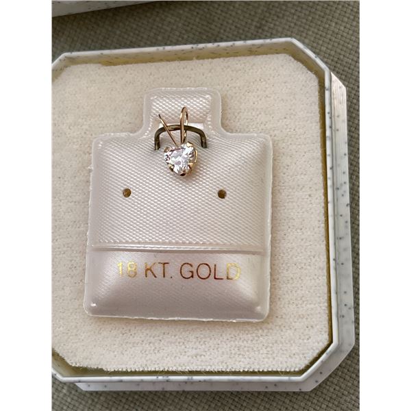 14 kt gold zirconia