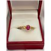 Image 1 : 10kt gold ruby ring