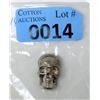 Image 1 : 1 Oz. .9999 Tin 3D Skull Bar