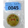 Image 1 : 1 Oz .999 Silver Canada Thiessen Team 45 Yr. Round