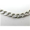 Image 2 : Italian Sterling Silver 24" Curb Link Necklace