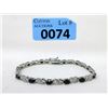 Image 1 : 7+ CTW Sapphire & Diamond Tennis Bracelet