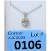 Image 1 : 1.75 CT Green Amethyst & Diamond Pendant