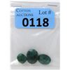 Image 1 : 3 Oval Cut Emerald Gemstones - 37.5 CTW