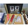 Image 1 : 2 Knives, 1 Hockey and 3 Baseball Cards