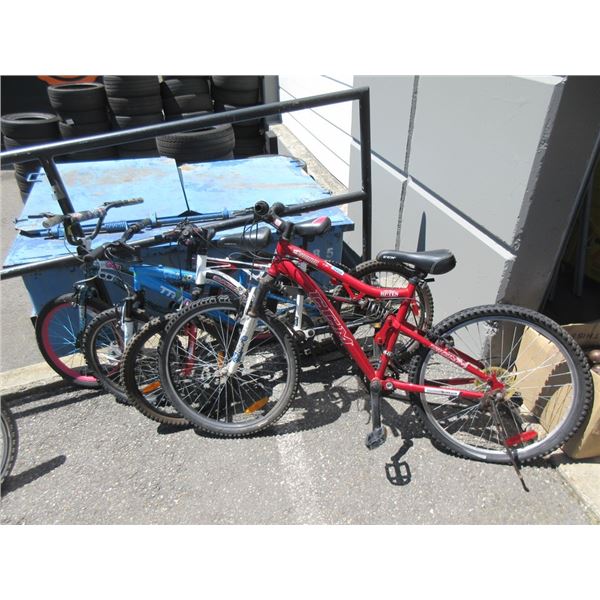 4 Assorted Bicycles