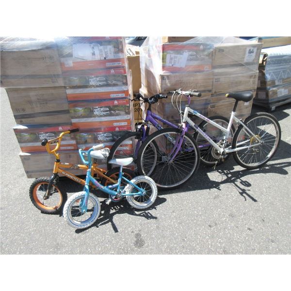 4 Assorted Bicycles