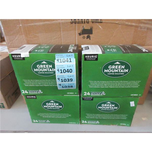 4 Boxes of 24 Green Mountain K-Cup Coffee