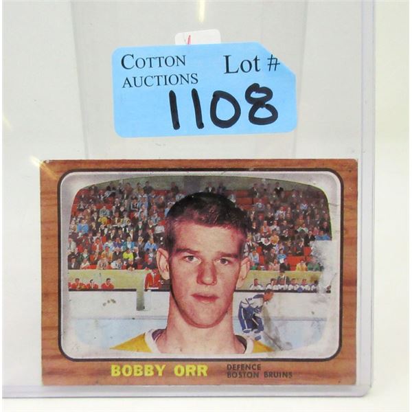 1965/66 Bobby Orr Topps Hockey Card #35