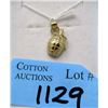 Image 1 : 10 KT Gold Hand Grenade Pendant/Charm