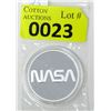 Image 1 : 1 Oz. .999 Silver 2022 NASA Retro Worm Logo Coin