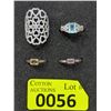 Image 1 : 4 Sterling Silver Rings
